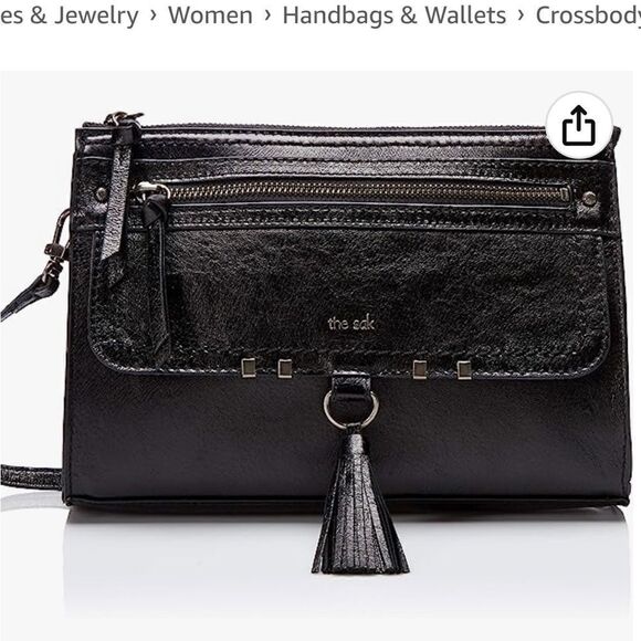 THE SAK LEUCADIA CROSSBODY IN BLACK LEATHER - Picture 2 of 8